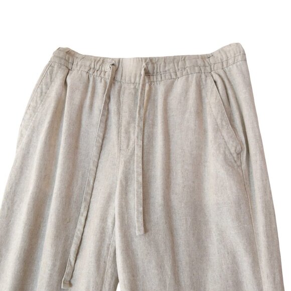 Old Navy Linen Blend Pants Size S Petite 55% Linen 45% Viscose Cream Ivory - Picture 1 of 7